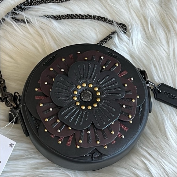 💰SOLD - CE782 - Coach Tea Rose Crossbody - Picture 5 of 12